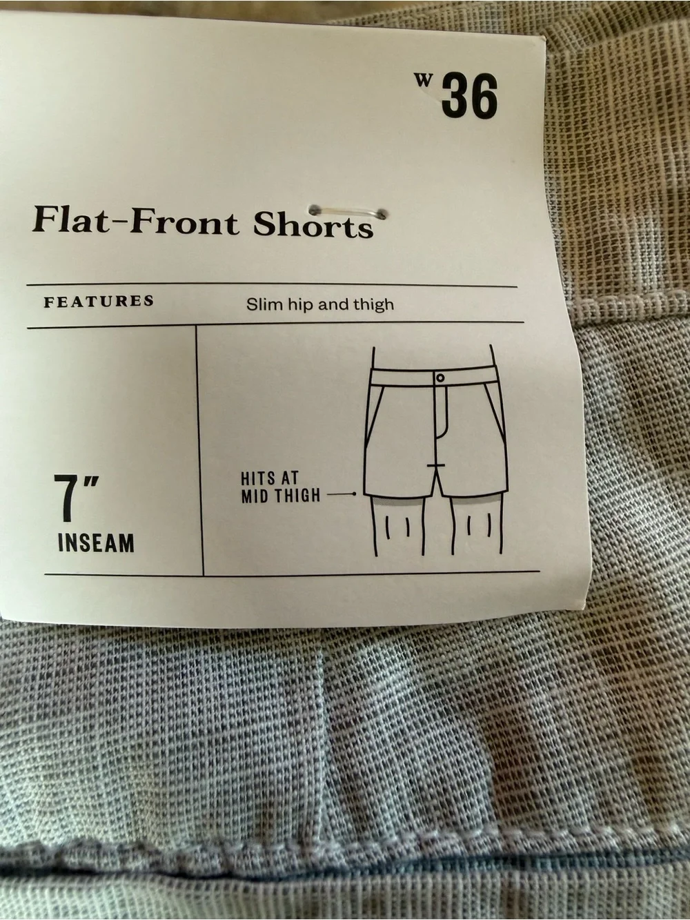 Goodfellow & Co Light Gray Flat Front Men’s Shorts